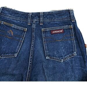 Vintage Jordache Jeans Womens Size 6 Blue High Waist Tapered Leg Denim 80s